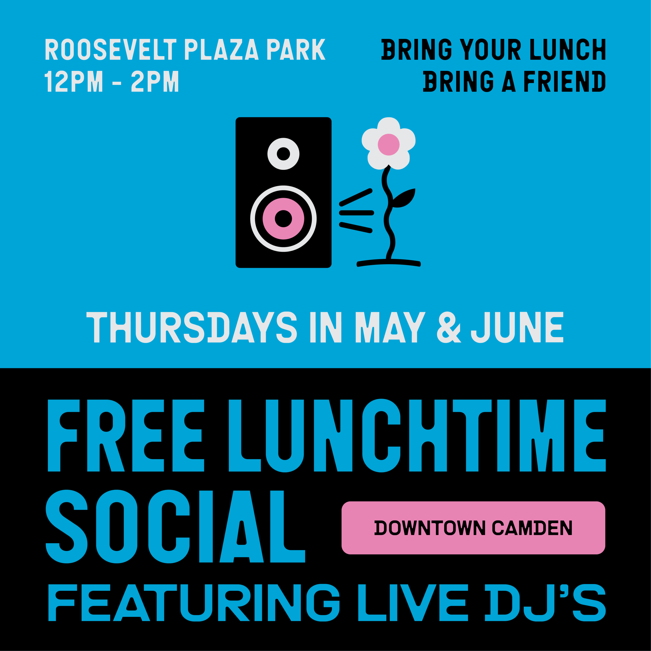 Weekly Lunchtime Social at Roosevelt Plaza Park | DJ Series