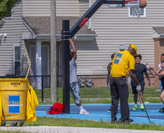 Camden Special Services District crew cleans up Elijah Perry Park and Whitman Park, July 21, 2025.